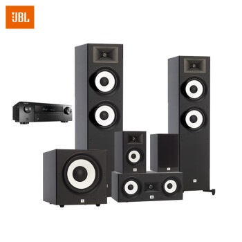 JBL STAGE190 家庭影院5.1套装7.1音响组合 电视客厅家用HIFI音箱 功放高保真落地喇叭