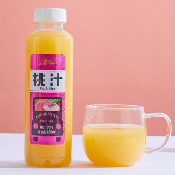 5种果味果汁饮料橙汁芒果猕猴桃百香果桃汁饮品整箱批发网红果全有