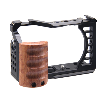 胖牛木质手柄金属兔笼快装兔笼PU3119适用于索尼ZV-E1相机多功能拓展配件防摔保护框