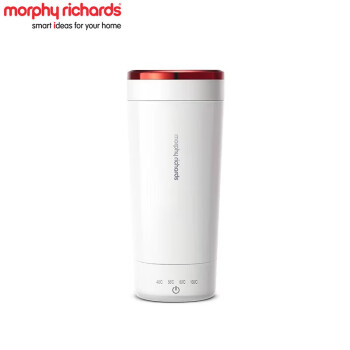 摩飞电器（Morphyrichards）电水壶 烧水壶便携式家用旅行电热水壶 随行冲奶泡茶办公室保温杯【MR6060】白