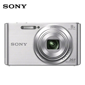 索尼（SONY） DSC-W830 便携数码相机/照相机/卡片机 银色（约2010万有效像素 8倍光学变焦 25mm广角 ）