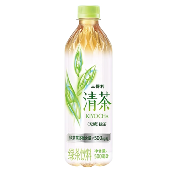 三得利（Suntory）清茶 绿茶饮料 0糖0脂500ml*15瓶 整箱装