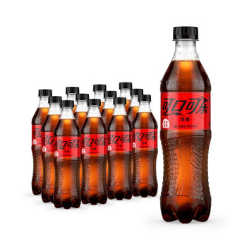 可口可乐（Coca-Cola）零度 Zero 无糖汽水 碳酸饮料 500ml*12瓶 整箱装