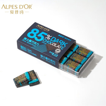爱普诗85%黑巧克力80g盒装瑞士进口巧克力【七鲜专供】