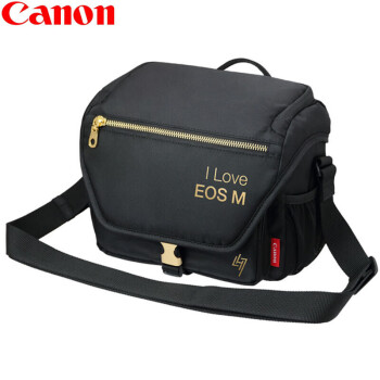佳能（Canon）EOS-M系列黑金微单包 中级单肩斜跨摄影包 适用于R8 R50 M50II M200等微单相机
