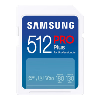 三星（SAMSUNG）512GB SD存储卡PRO U3 V30 SD相机内存卡 支持微单/单反相机4K视频 EVO升级 读180MB/s写130MB/s