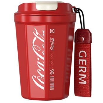 格沵（germ）可口可乐联名款菱形咖啡杯(390mL)-GPS-2124VP-CCR(红)  