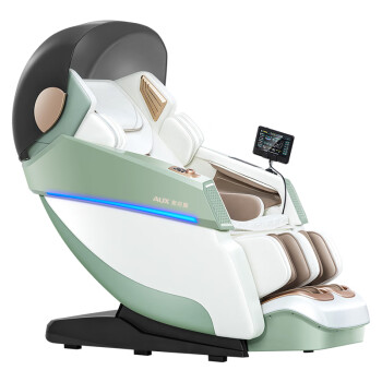 奥克斯家用按摩椅太空舱电动全身自动多功能零重力智能语音控制顶配 AUX-S500 清新抹茶绿