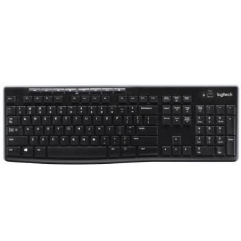 罗技（logitech）K270 键盘 无线键盘 办公键盘 笔记本键盘 带无线2.4G接收器 黑色