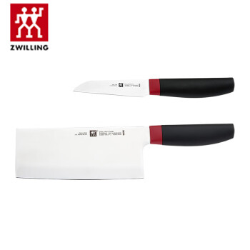 双立人ZWILLING Now S系列中片蔬果刀具2件套（红黑）ZW-K320