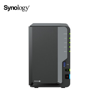 群晖（Synology）DS224+ 四核心 双盘位 NAS网络存储服务器+搭配希捷酷狼 8T*2块