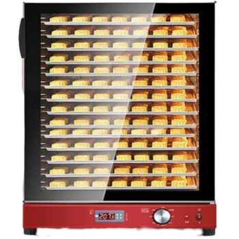 北府风炉烤箱商用大型家用月饼蛋糕面包幼儿园烘焙用蛋挞热风电烤箱   红色