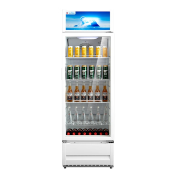 美的(Midea)320升立式单门商用展示柜 冷藏饮料茶叶保鲜冷柜 啤酒冷饮玻璃门冰柜SC-320GM