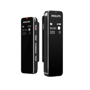 飞利浦（PHILIPS）VTR5102 32G 会议录音笔 语音转文本 智能APP 声纹感应 录写同步