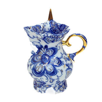 俄皇茶具凤歌系列下午茶手绘描金瓷器高颜值瓷器 奶罐