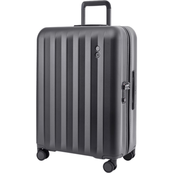 爱可乐（Echolac）万向轮行李箱旅行箱密码箱防刮旅游扩容箱托运箱 PC232 黑色28吋