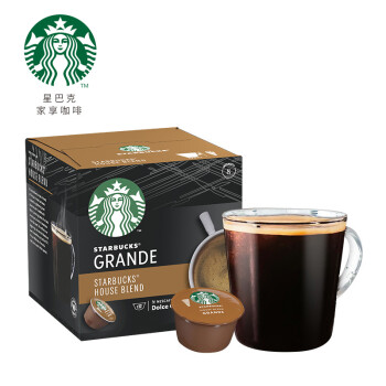 星巴克(Starbucks) 胶囊咖啡 特选综合美式黑咖啡(大杯) 102g（雀巢多趣酷思咖啡机适用）