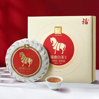 八马 福鼎老白茶福系列白牡丹9年藏(2020)单饼茶叶357g-Z005802  