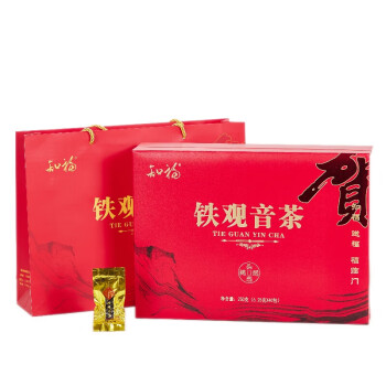 知福  茶叶2024年新茶安溪铁观音茶 250g 清香型茶叶礼盒装