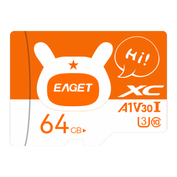 忆捷（EAGET）64GB TF（MicroSD）存储卡 A1 U3 V30 C10 行车记录仪&安防监控内存卡 升级耐用