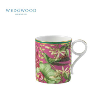 WEDGWOOD威基伍德 漫游美境马克杯 粉红荷花 250ml骨瓷欧式下午茶咖啡具