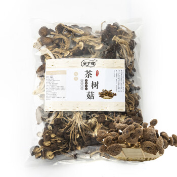 玺丰收 茶树菇500g/袋 盖厚柄脆 菇伞细嫩 菇香纯美 2袋起售
