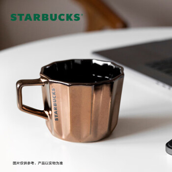 星巴克（Starbucks）经典黑金款马克杯355ml 时尚桌面水杯泡茶杯 节日礼物