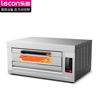 乐创（lecon）商用烤箱大型大容量蛋糕披萨烤箱商用电烤箱烘焙面包月饼焗炉 一层二盘 J1-YXD-Z102(220V)