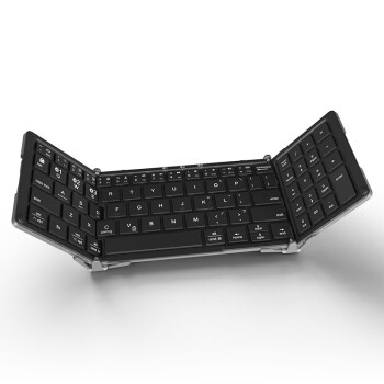 航世（BOW）HB166 可折叠无线蓝牙键盘 ipad平板手机电脑通用办公小键盘 黑色