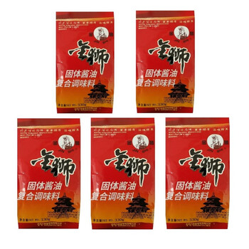 北京六必居金狮固体酱油330g酱油膏出国带方便烹调炒菜餐饮用固体酱油