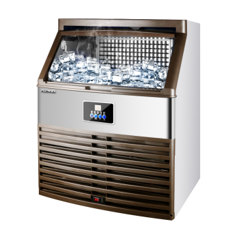 康佳（KONKA）制冰机商用大型冰块机奶茶店预约定时全自动KB-S7额定750W储冰45kg126冰格自来水专用