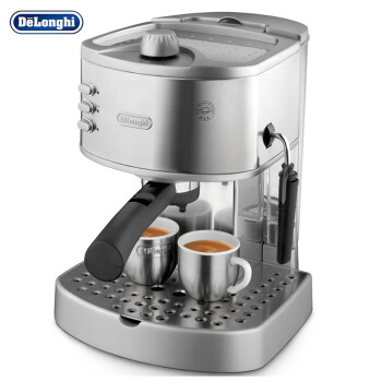【渠道专享】德龙（Delonghi）咖啡机 半自动咖啡机 意式浓缩 家用 商用 泵压式手动打奶泡 EC330S