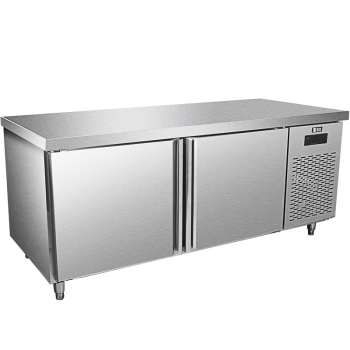 圣托（Shentop）双门厨房卧式冰柜冷冻 商用水吧操作台风冷无霜 1.8米不锈钢冷藏工作台 STL-TP18