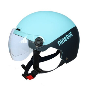 九号（Ninebot）电动自行车半盔夏季防晒头盔滑板车平衡车通用透气安全帽 蓝色