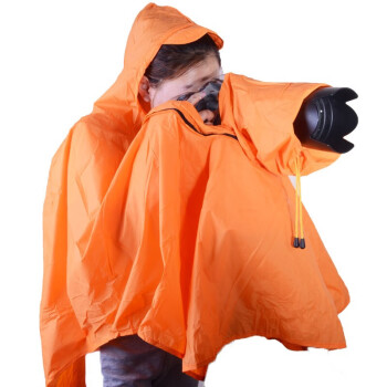 KYOTSU景胜 户外摄影雨衣雨披 遮雨 防水单反相机防雨罩（橙黄色）