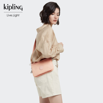 KIPLING【520礼物】时尚女款小粉包单肩包斜挎包花粉色背提包RIRI