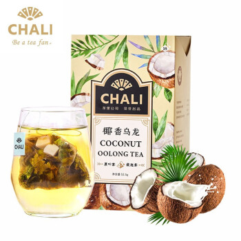 茶里（ChaLi）椰香乌龙袋泡茶 三角包调味茶（3.5g*15包）