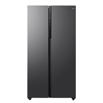 美的(Midea)550升变频一级能效对开双门大容量存储家用冰箱智能家电风冷无霜BCD-550WKPZM(E）纤薄机身