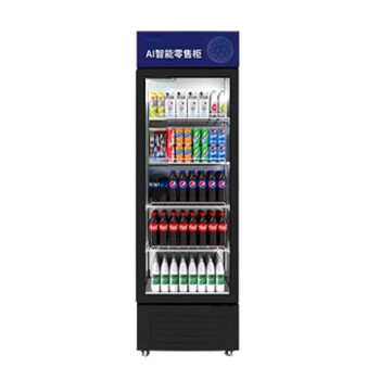 QKEJQAI智能货柜自助冰箱饮料机智能扫码自助冰箱刷脸自动售货机   406L-扫码开门