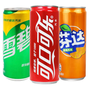 【日期新鲜】可口可乐雪碧芬达易拉罐330ml*6罐8罐12罐听装小瓶汽水