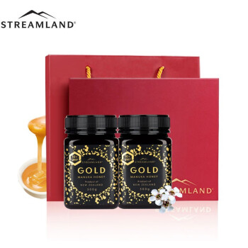 新溪岛（Streamland）麦卢卡蜂蜜UMF10+新西兰原装进口蜂蜜礼盒装 （UMF10+）两瓶礼盒装 250g