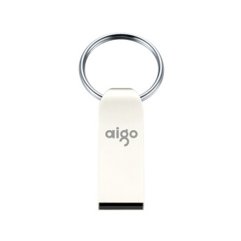 爱国者（ aigo）USB2.0 U盘 U268迷你款 银色 金属车载U盘 16GB  