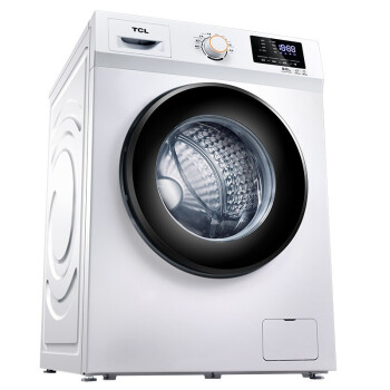 TCL 变频节能低音 95℃高温煮洗 家用全自动滚筒洗衣机 10公斤 TG-V100B 芭蕾白