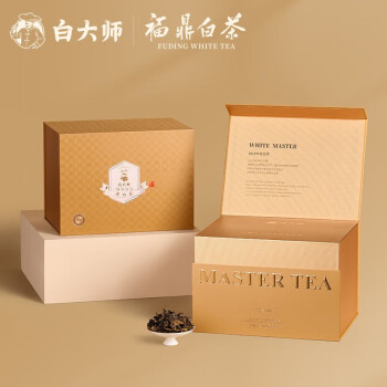 白大师  茶叶白茶2019年寿眉散茶大师茶福鼎老白茶礼盒300g