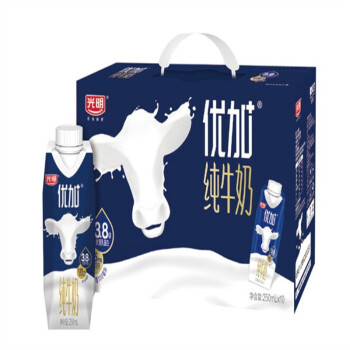  光明 优加梦幻盖纯牛奶250ml*10盒礼盒装（3.8g乳蛋白/100ml）