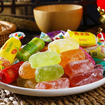 圣福记 高粱饴拉丝软糖水果味500g*2袋 正宗山东特产糖果喜糖零食