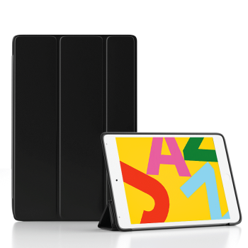 JRC 苹果iPad mini5/4/7.9英寸平板电脑保护套2019款迷你5全包软壳硅胶保护壳折叠式支架防摔皮套 尊贵黑