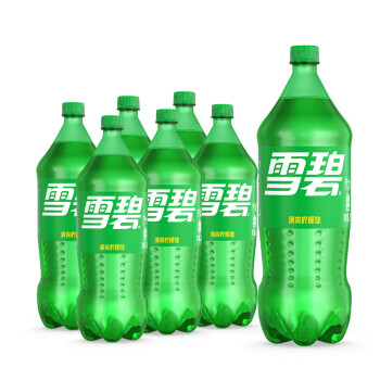 Coca-Cola雪碧 Sprite 柠檬味 汽水 碳酸饮料 2L*6瓶 