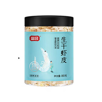 富昌食品 生干虾皮80g/罐 海鲜干货虾皮煲汤煮粥 5罐起售