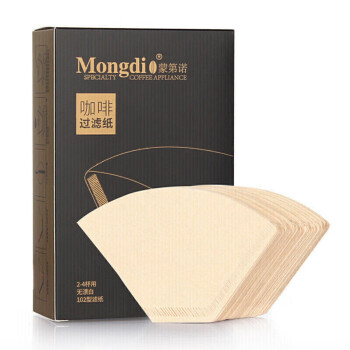 Mongdio咖啡滤纸扇形滴漏式美式咖啡机手冲咖啡过滤纸102型100片